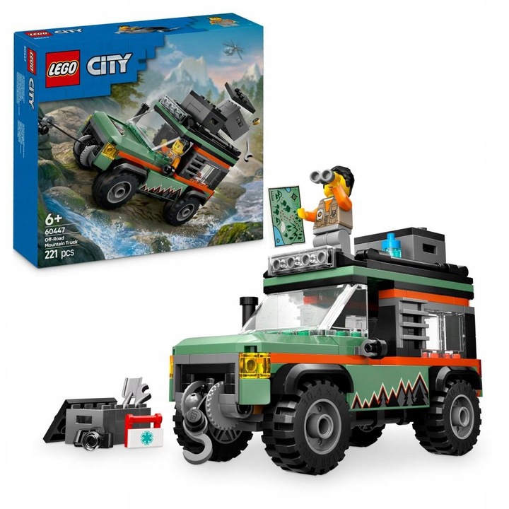 Sada Lego City 60447 Horský Terénní Náklaďák 4X4 Auto Stavebnice