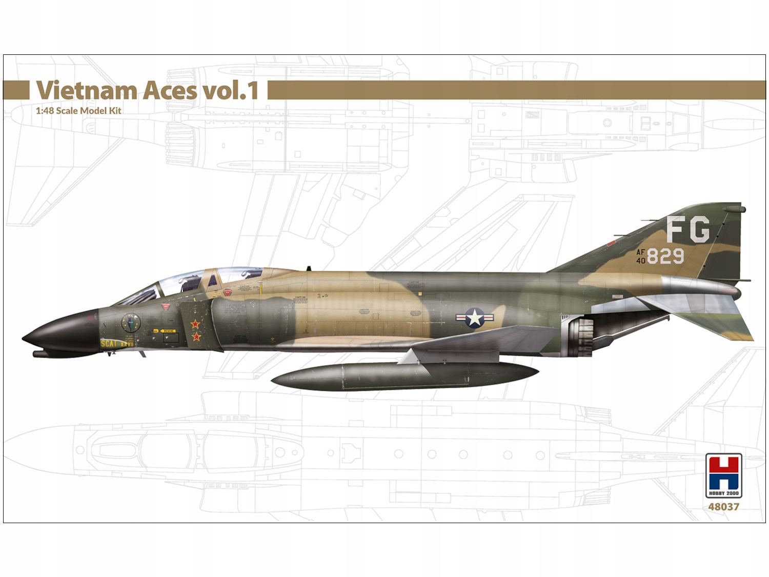 Letadlo McDonnell Douglas F-4C Phantom II Va vol.1 model 48037 Hobby 2000