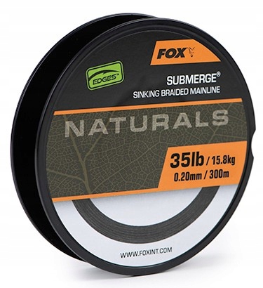 Plecionka Fox Submerge Naturals Braid 0,20mm 300m Średnica (mm): 0.20