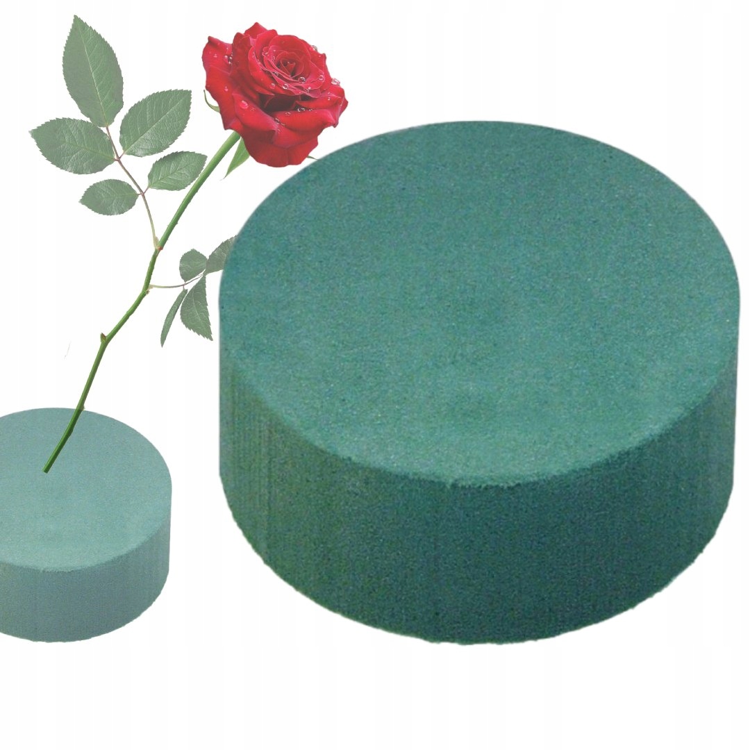 

Gąbka Florystyczna Cylinder Do Kwiatów Mokra 8cm
