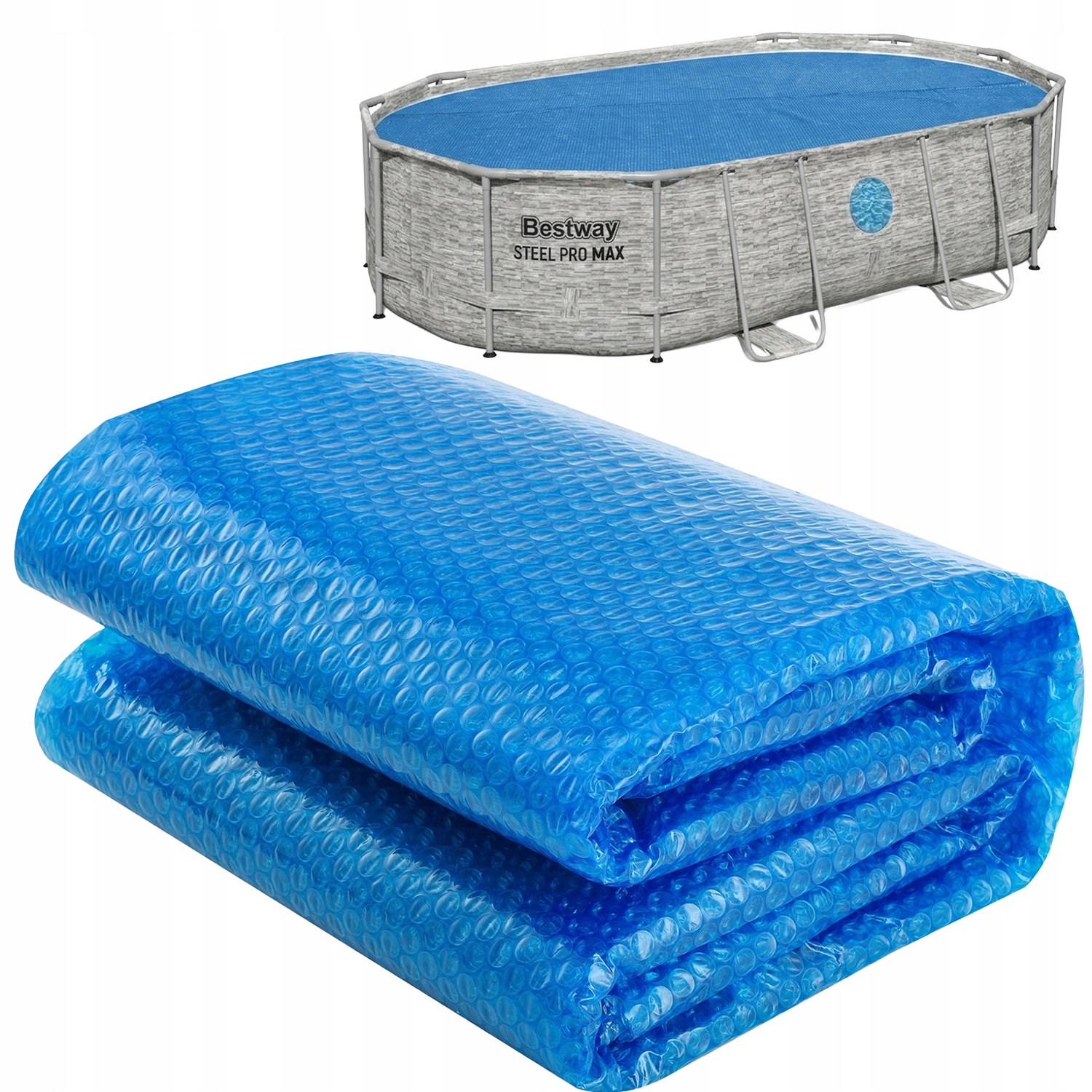 Krycí Plachta do bazénu Power Steel Swim Vista Series 488x305 cm Bestway