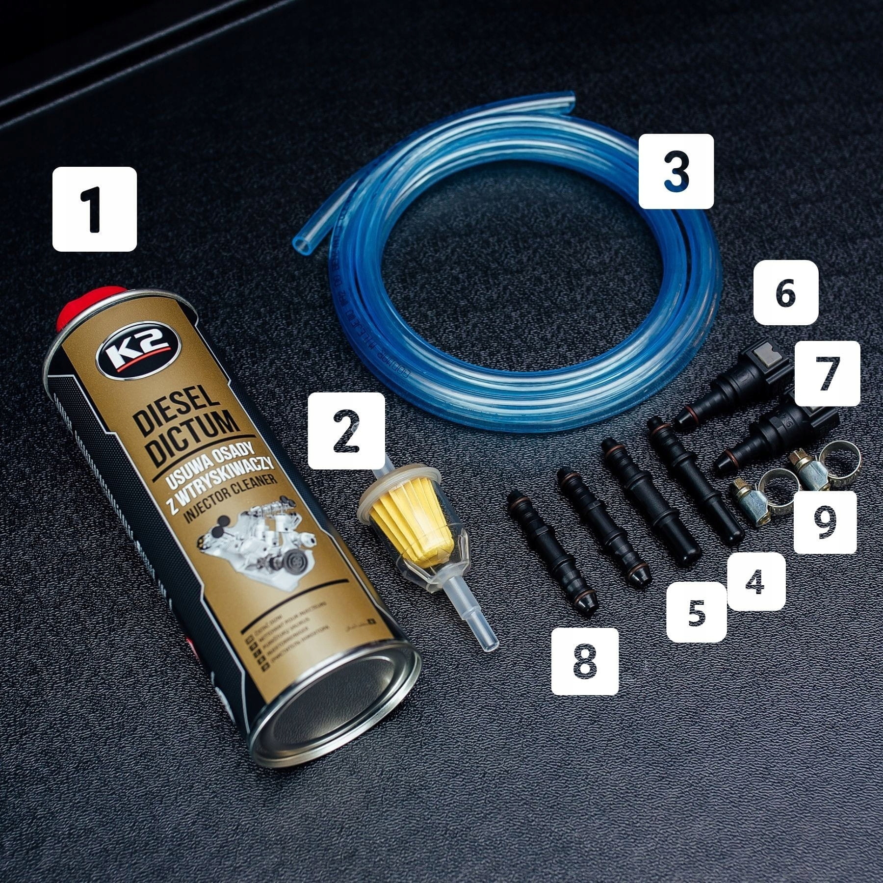 K2 DIESEL DICTUM 500ML SET Rodzaj czyszczenie gaźników, wtrysków