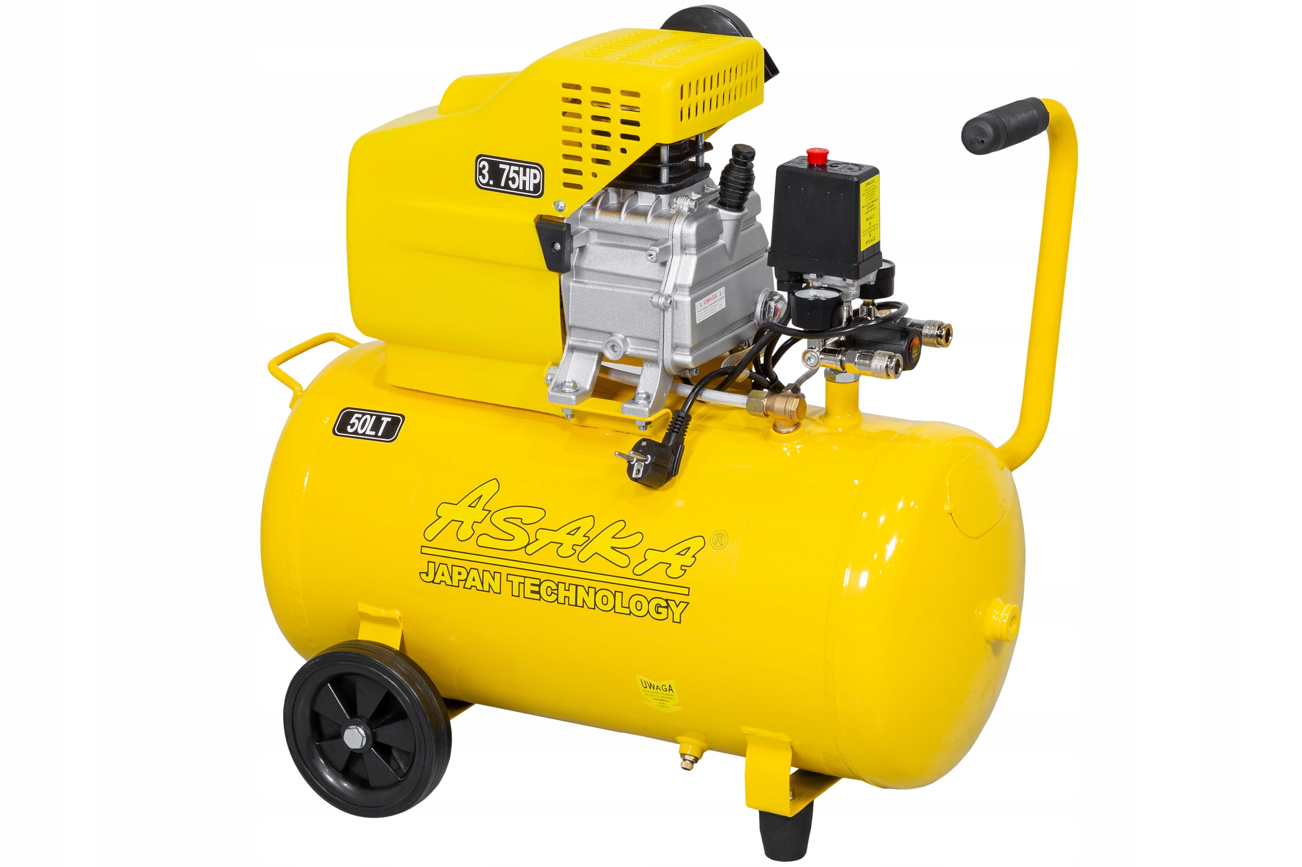 KOMPRESOR OLEJOWY SPRĘŻARKA POWIETRZA POMPA TŁOKOWA 50L MOCNY WYDAJNY OLEJ Marka Asaka