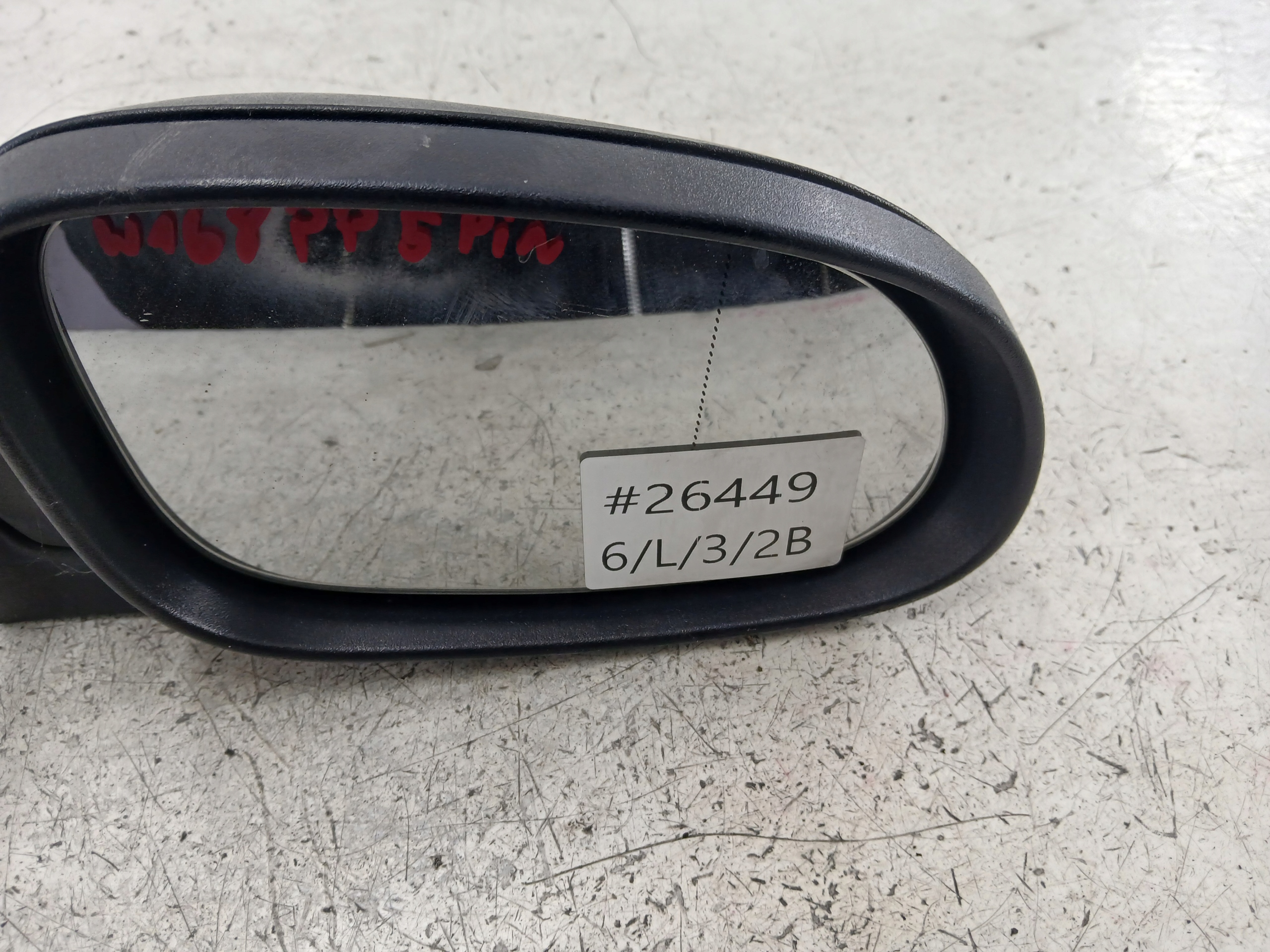MERCEDES W168 mirror right manually black,