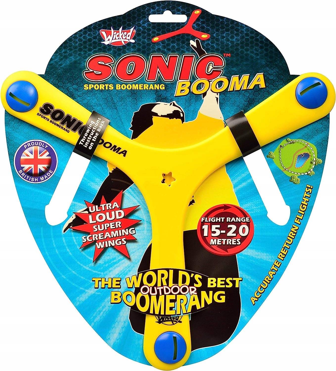 Bumerang Wicked Sonic Booma gwiżdże 15-20 metrów Marka inna
