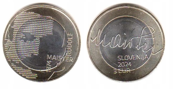 3 euro Słowenia 2024 Rudolf Maister