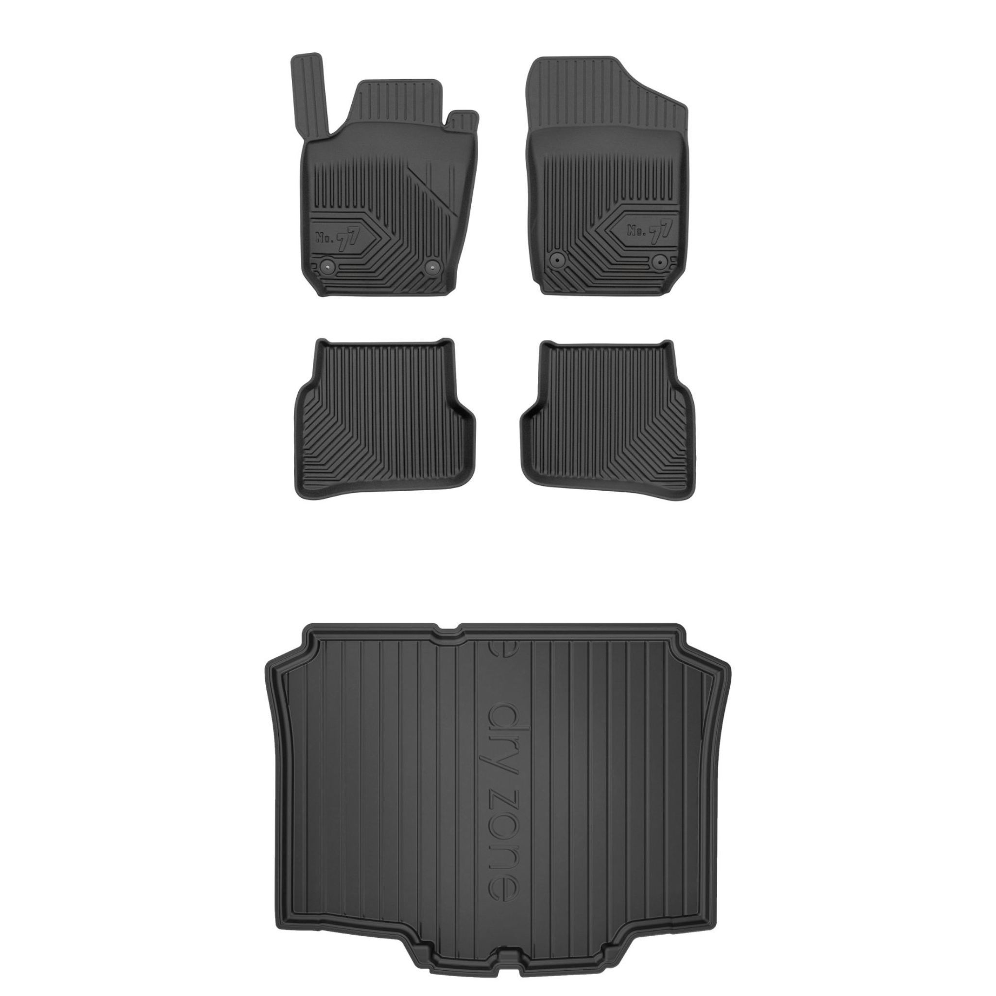 Sada gumových kobercov a rohoží pre Seat Ibiza IV