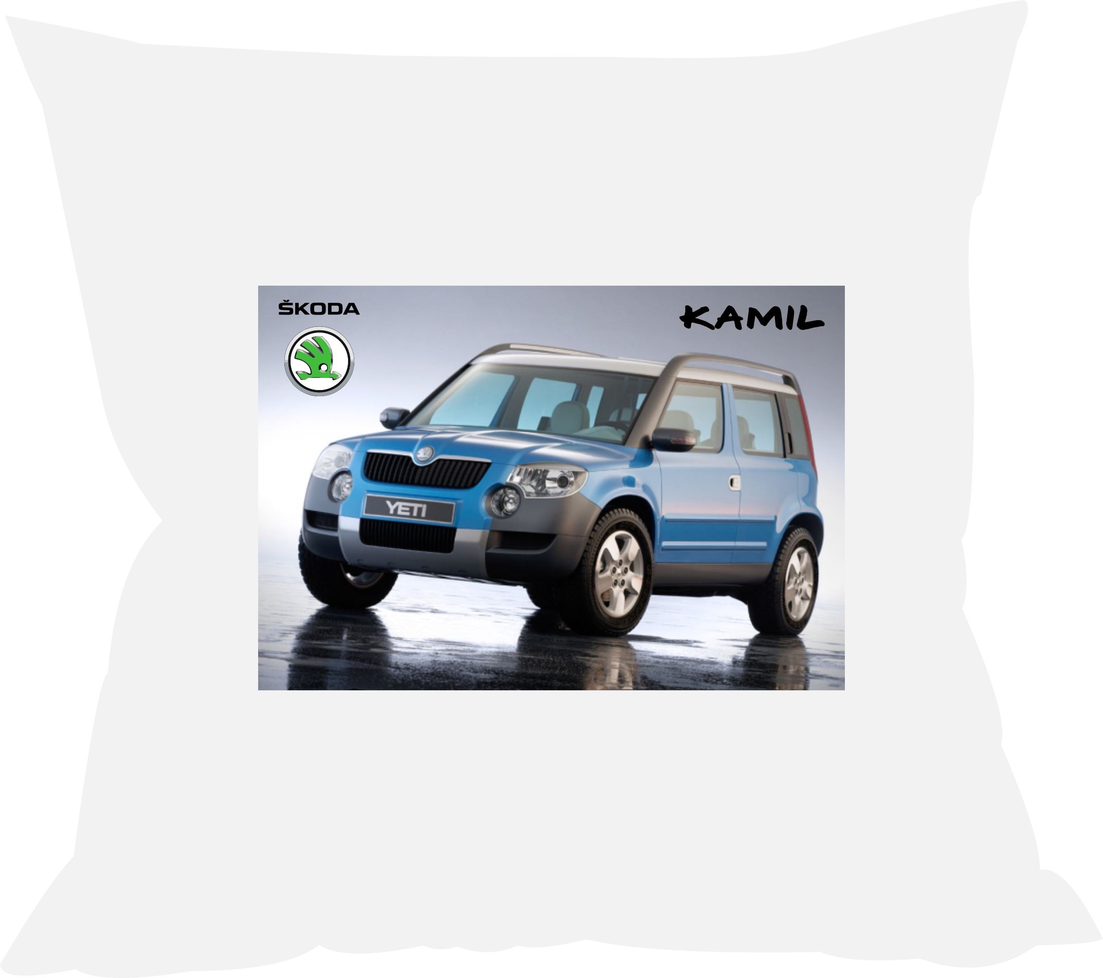 

Poduszka Skoda z imieniem Duży Wybór