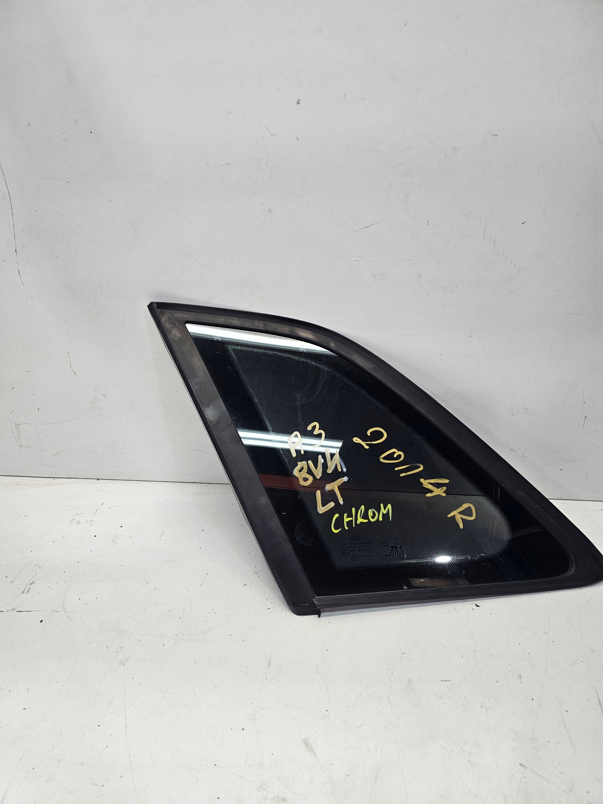 window bodywork left rear part AUDI A3 8V4 2014 R CHROM FOLIA