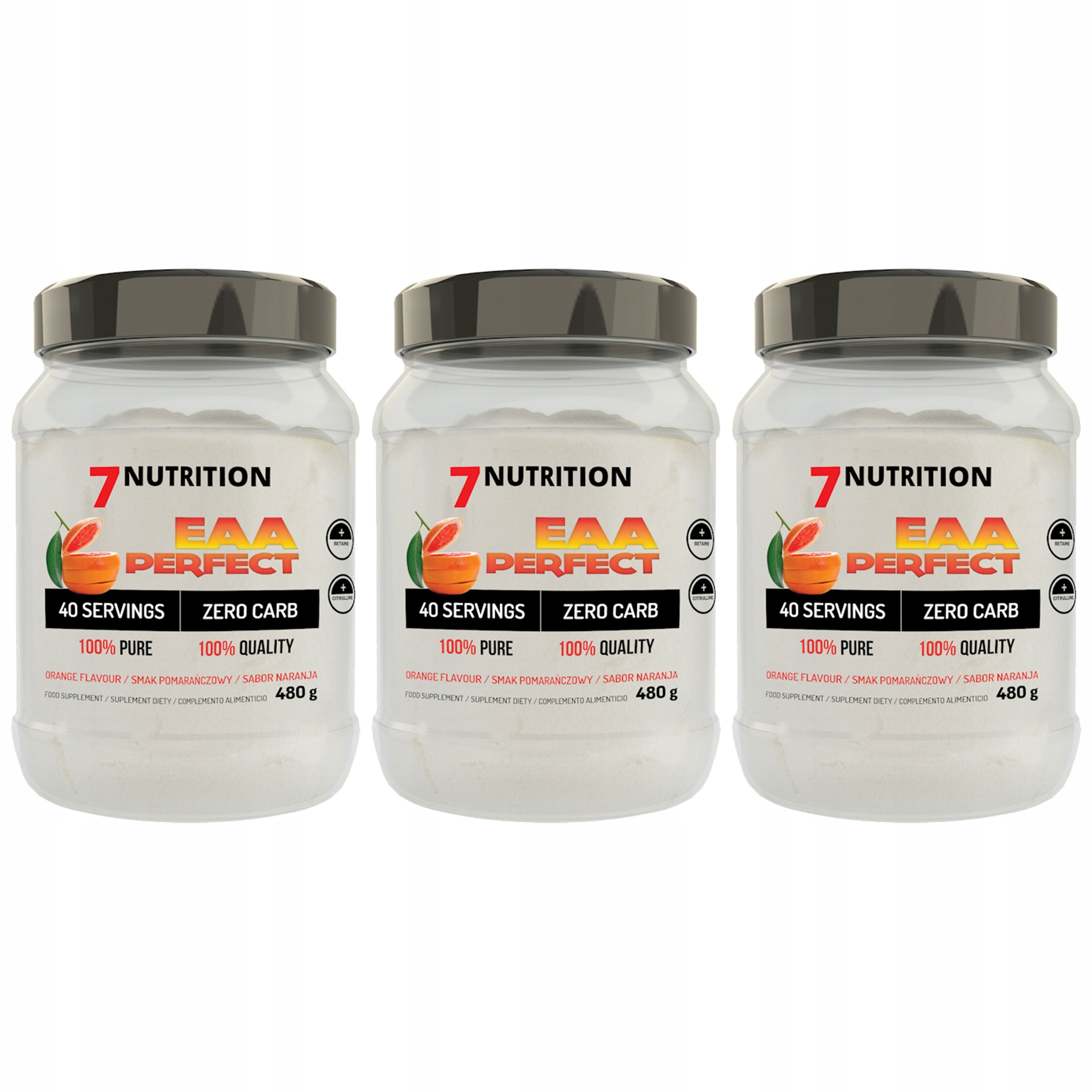 3x Aminokyseliny Citrulin 7NUTRITION Eaa Perfect 480 g