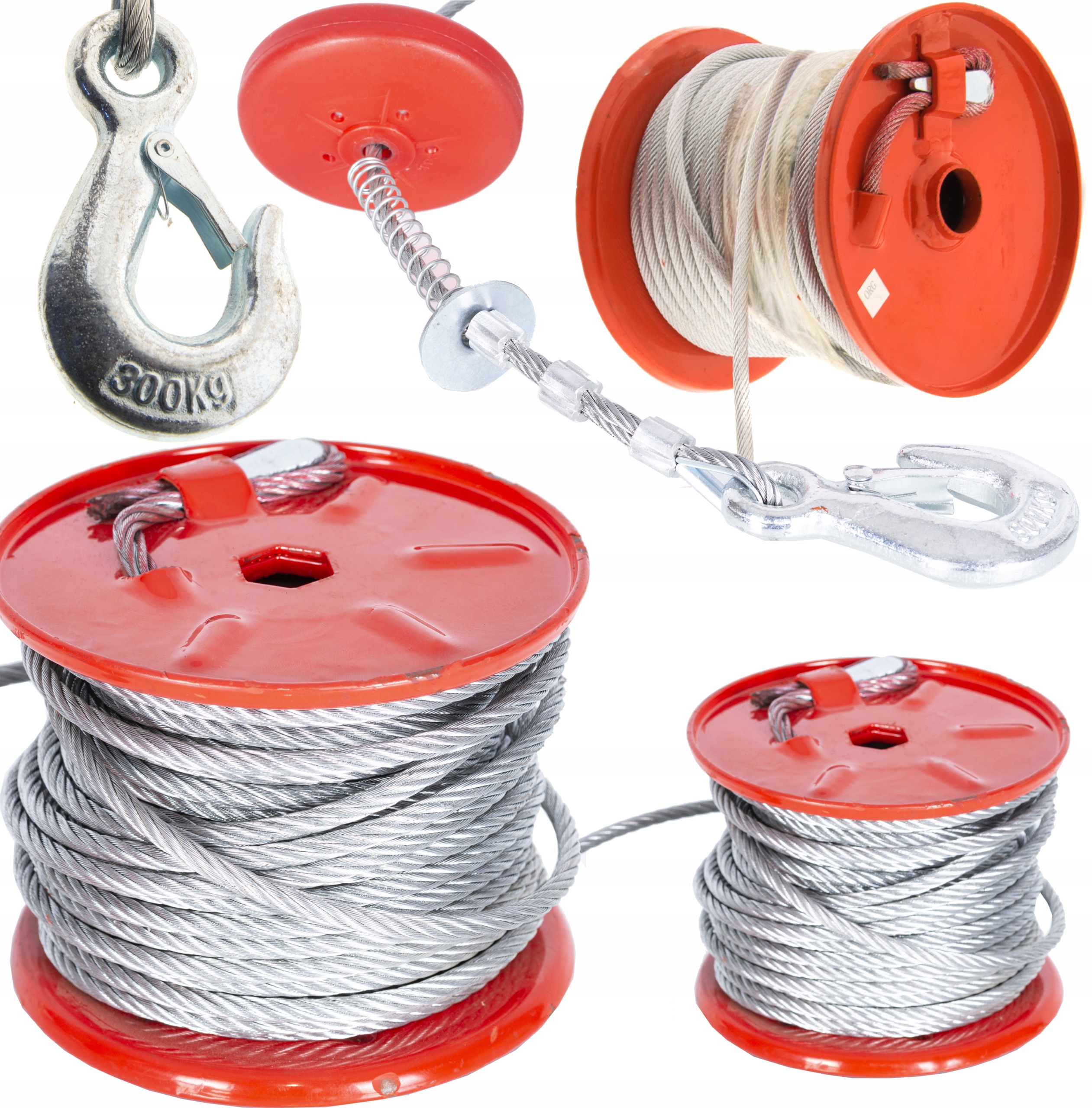 Profesionální Buben Elektrického Navijáku S Lanovým Hákem 20 M 4.5 SHZ-600 Magnum