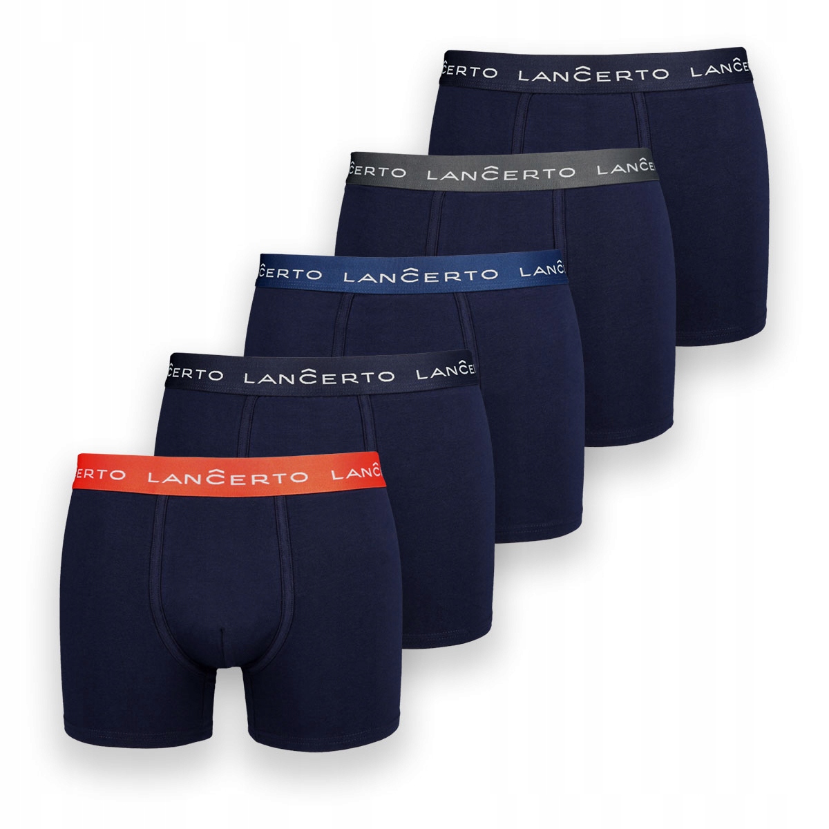 

Bokserki Męskie Granatowe Lancerto 5-pak 2XL