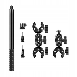 Puluz PU496B Sada upevňovacích prvků s Invisible selfie tyčí 150 cm pro Insta360