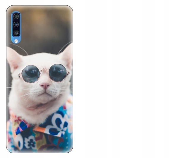 

Etui pokrowiec Samsung Galaxy A70 Kot hipster smie