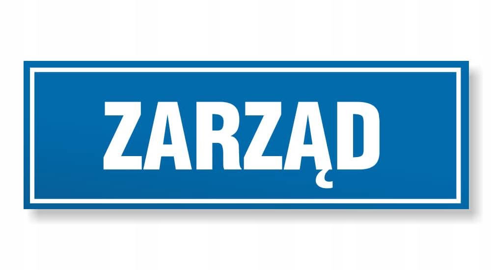 Naklejka samoprzylepna PCV - OPN-50 - ZARZĄD