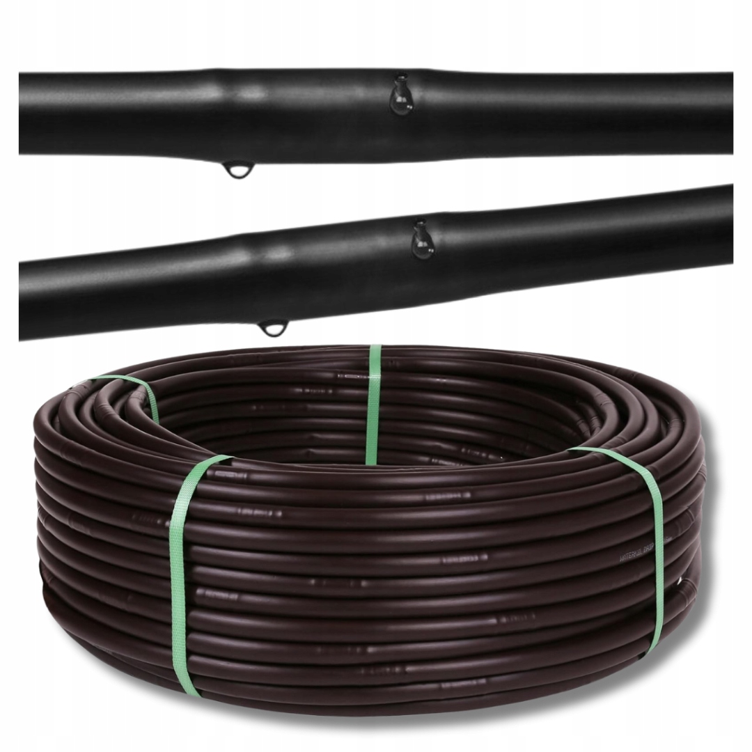 Linia Kroplująca Wąż Kroplujący Do Ogrodu Pocący Nawadnianie 100m Fi16