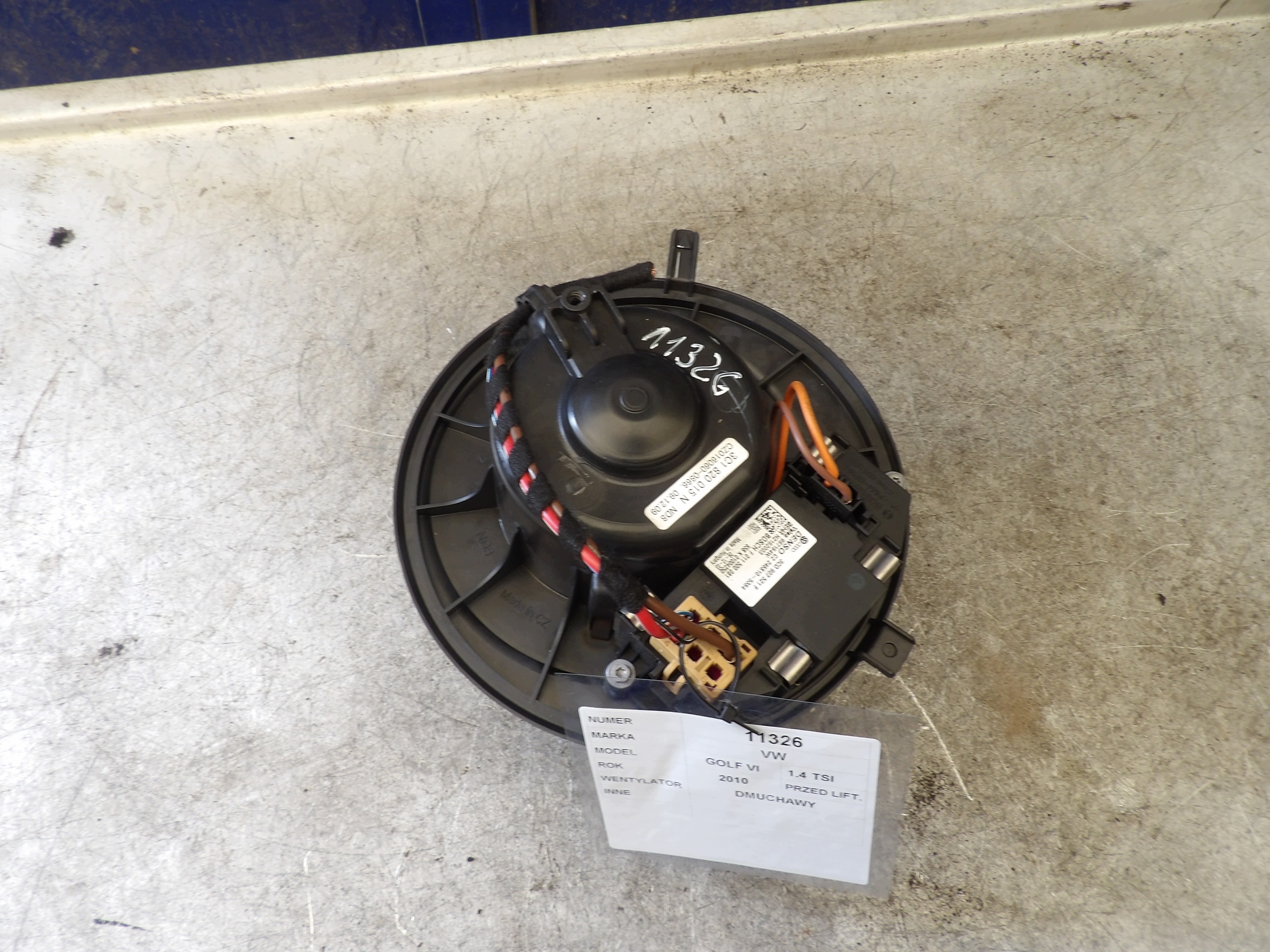 VW Golf VI ventilator grijanja