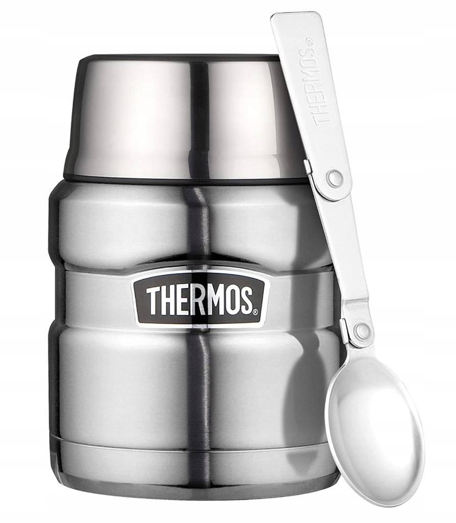 Termos na żywność ze Sztućcem Thermos King Food srebrny 470 ml