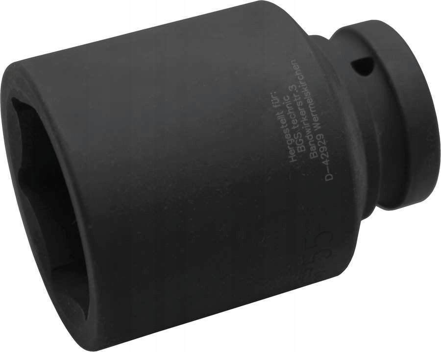 Nasadka udarowa 1", 55 mm, 6-kątna, długa