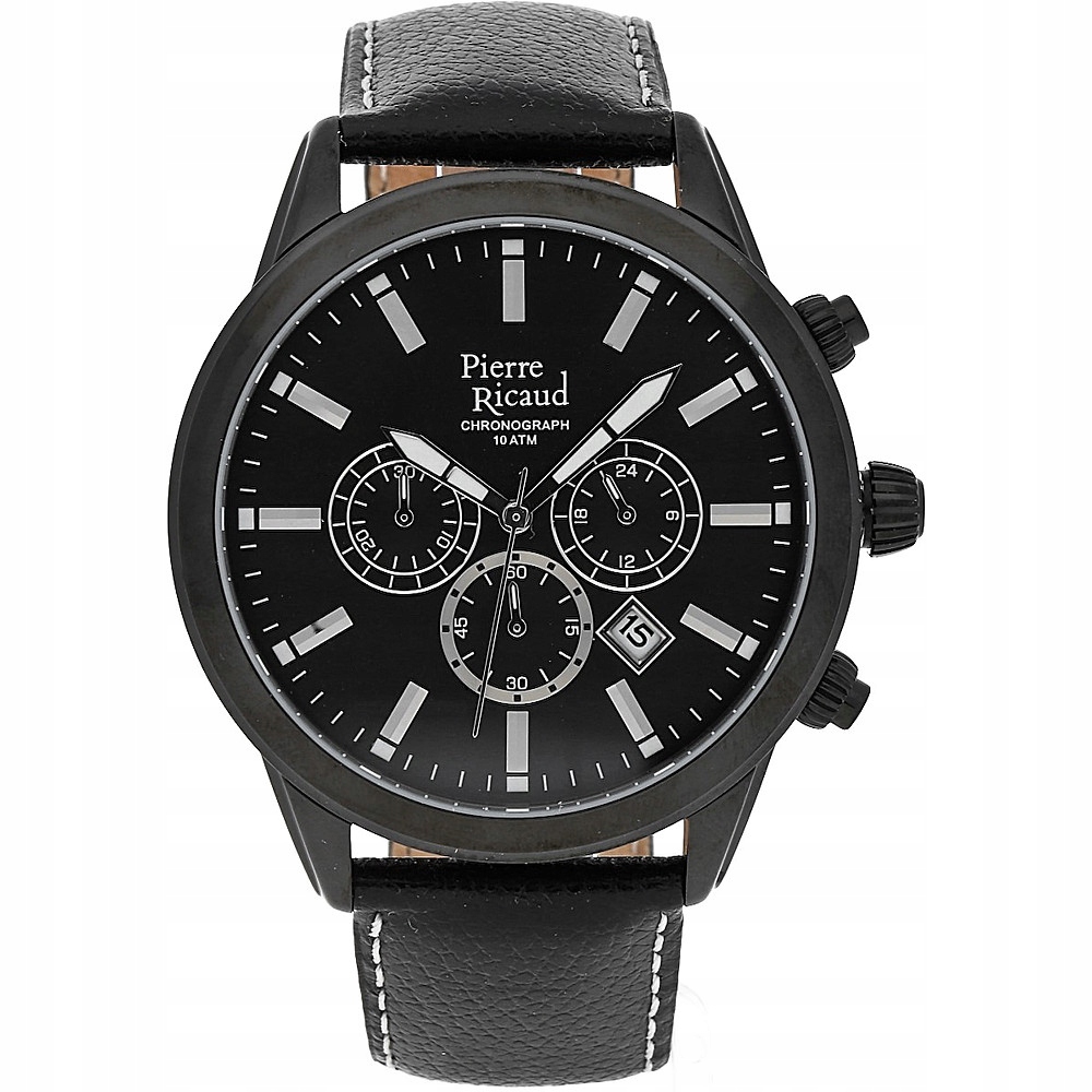 Pánské Hodinky Pierre Ricaud P97010.B214CH, černý řemínek