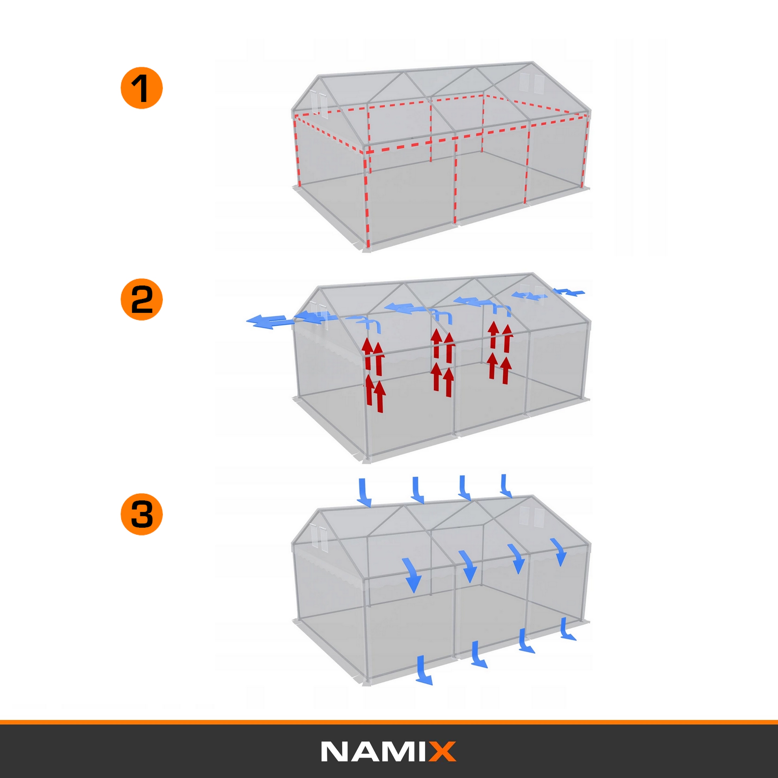 Палатка для хранения ROYAL 5x10 РАЗЛИЧНЫЕ ЦВЕТА Производитель NAMIX