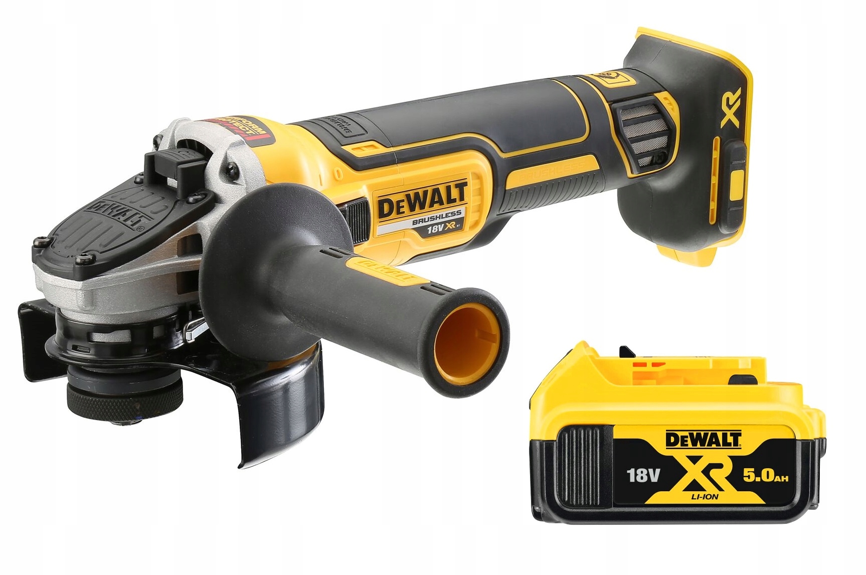 DeWalt Szlifierka kątowa 125mm 18V DCG405 akumulator 5Ah