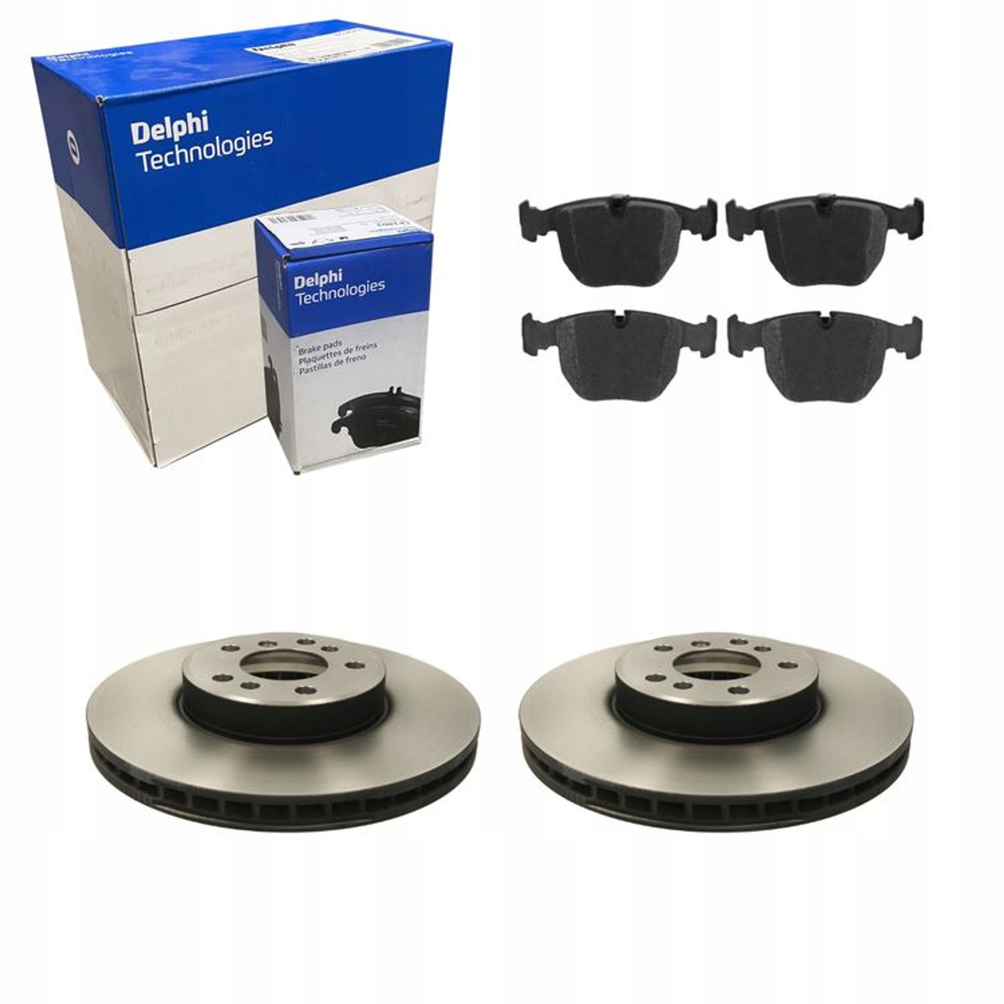 2× Delphi Тормозной диск перед BG3628 тормозные колодки LP1003