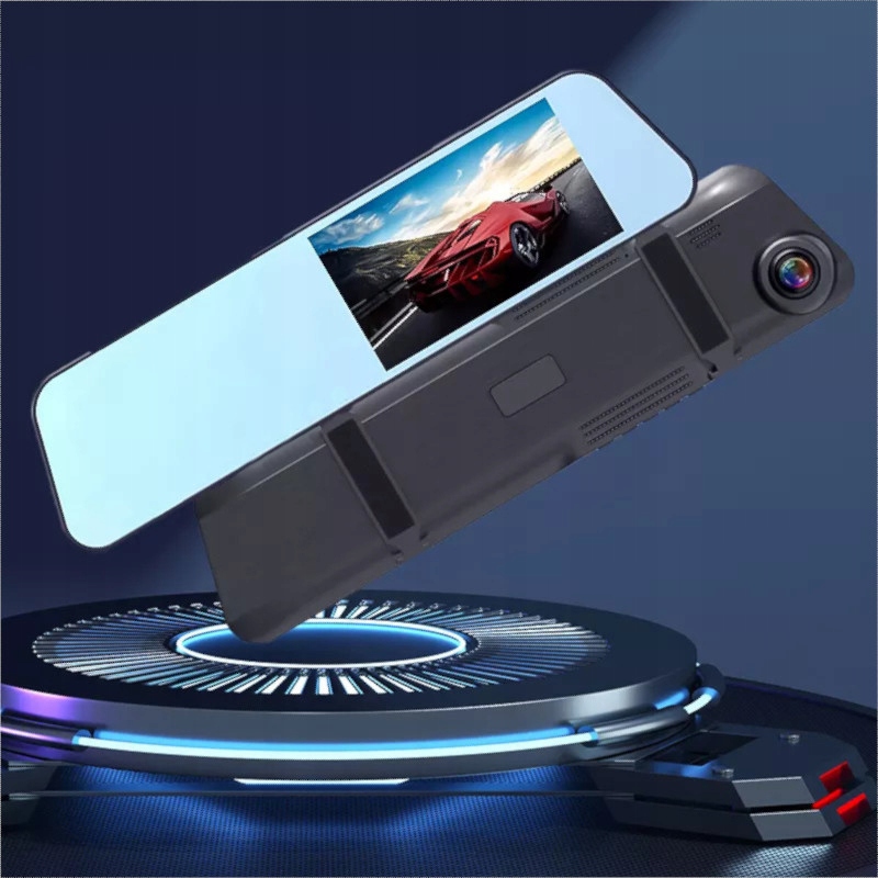 REJESTRATOR JAZDY KAMERA SAMOCHODOWA + COFANIA LUSTERKO DOTYK FULL HD LEMON Karta pamięci w zestawie brak