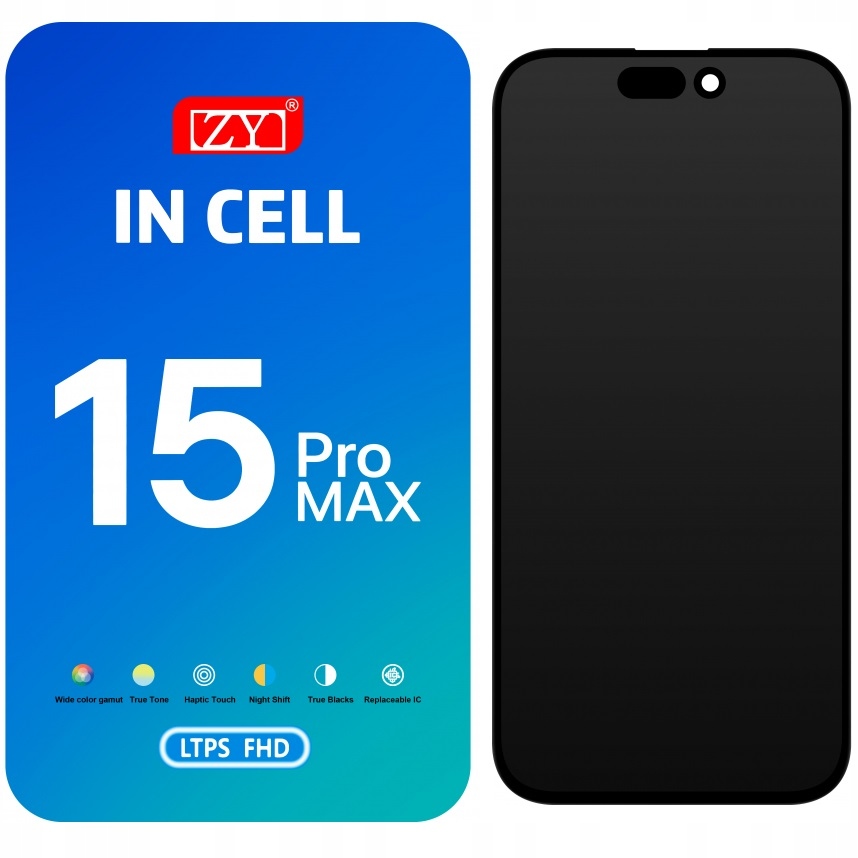 LCD Displej Pro Iphone 15 Pro Max Incell Zy Těsnění Obrazovky
