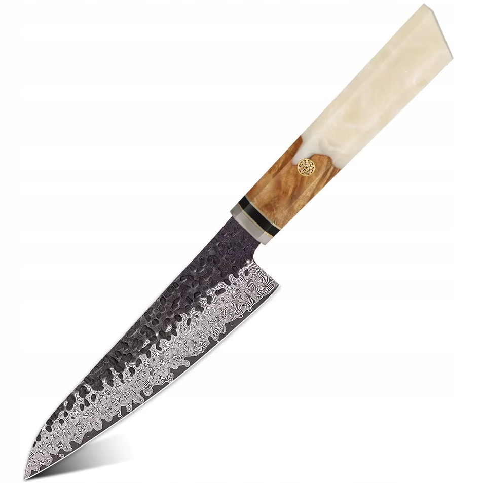 Damaškový kuchynský nôž Airi Petty/Biela KP-37362