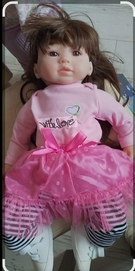 Realistyczna Lalka Reborn 55 CM W Ubrankach, Akcesoria Jak Żywa