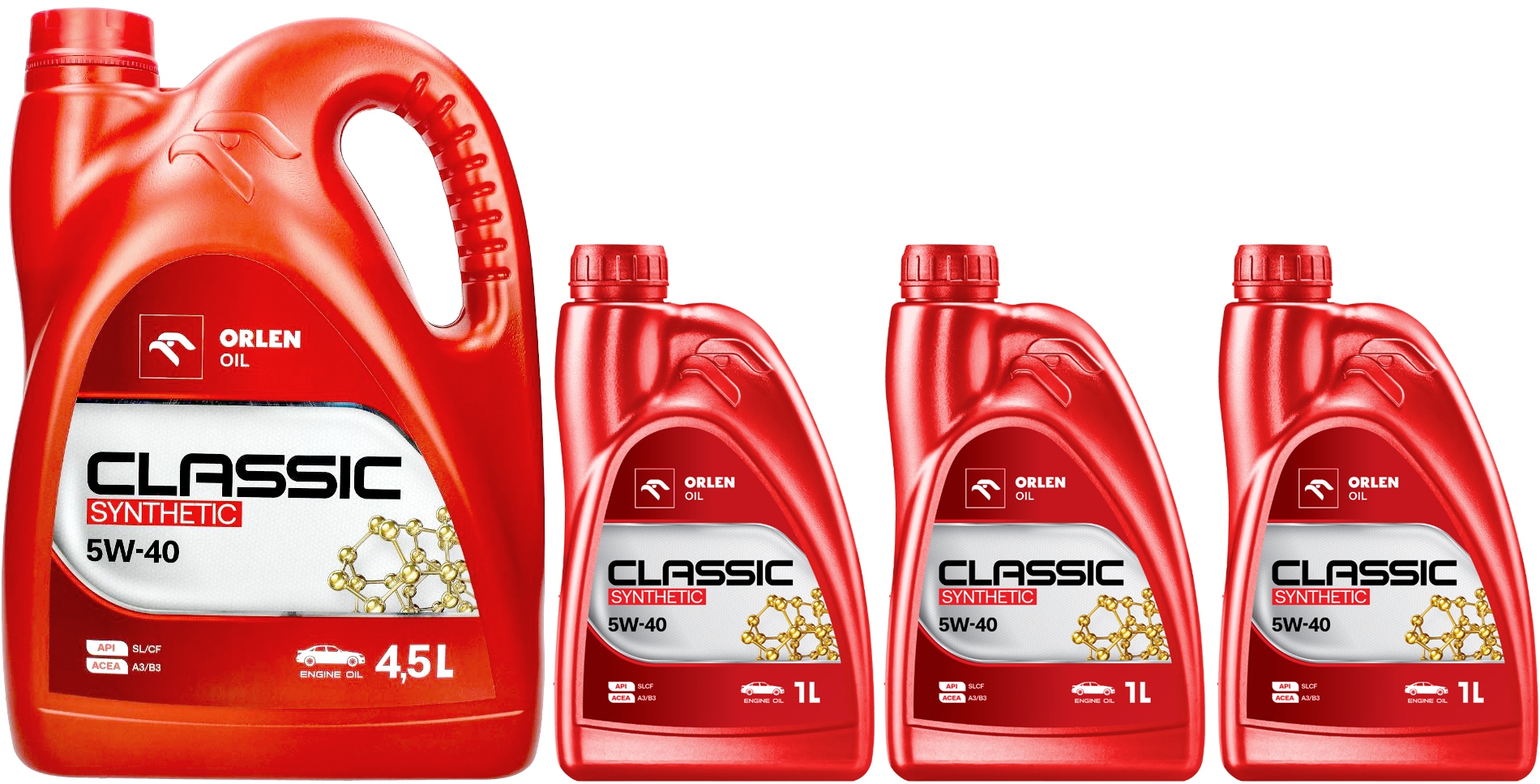 Motorový olej Orlen Oil Classic Synthetic 5W40 Benzin Lpg 7,5L
