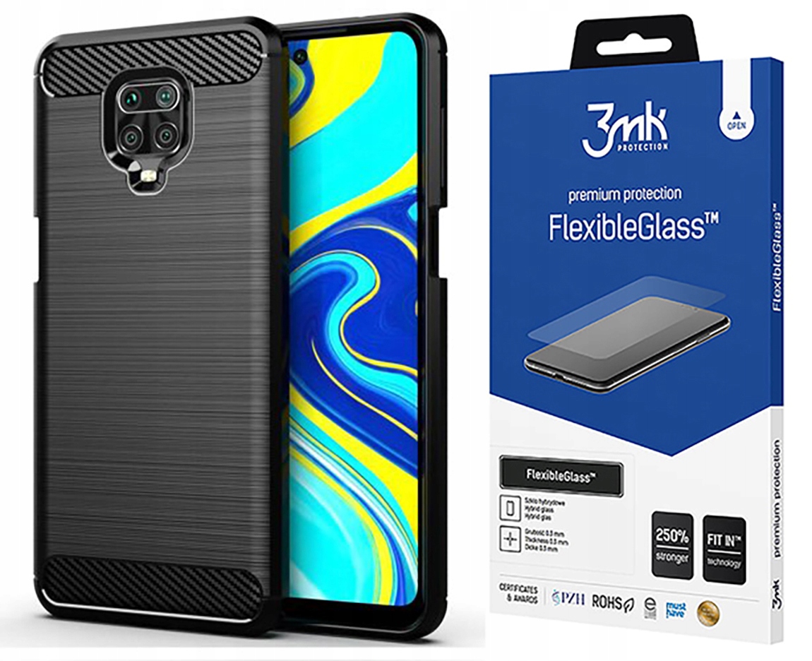 

Etui do Xiaomi Redmi Note 9S/9 Pro Max + Szkło 3MK