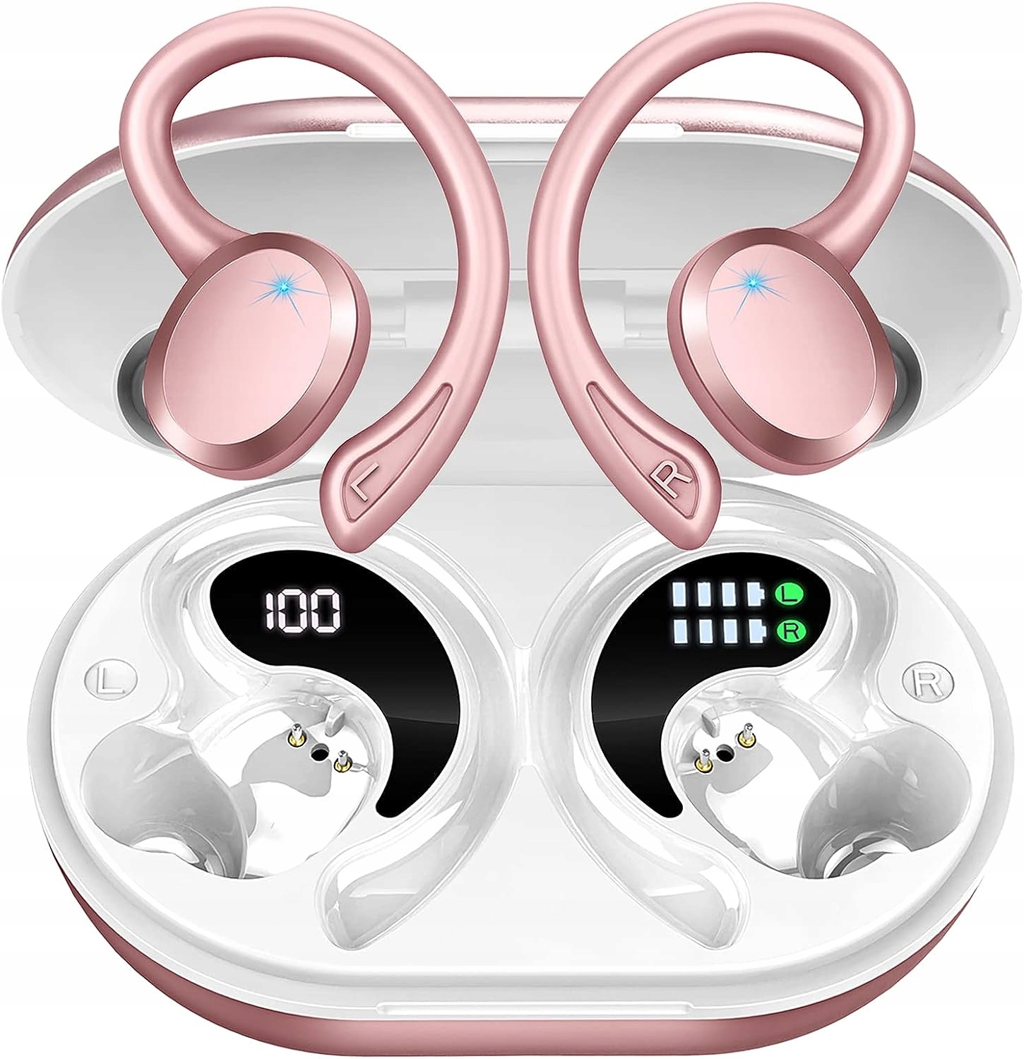 Słuchawki sportowe Bluetooth, bezprzewodowe, stereo, słuchawki douszne