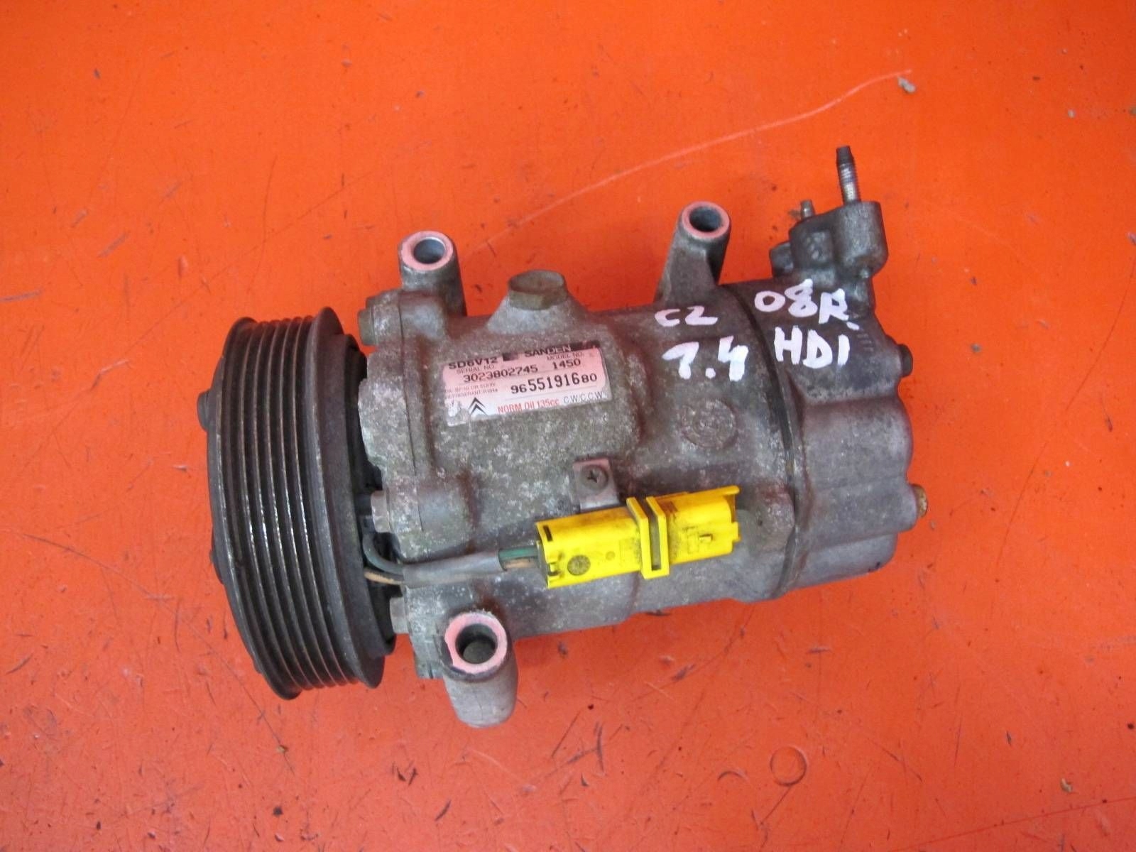 CITROEN C2 JM 1.4 HDI 8HZ PEUGEOT 1007 compressor compressor; 9655191680