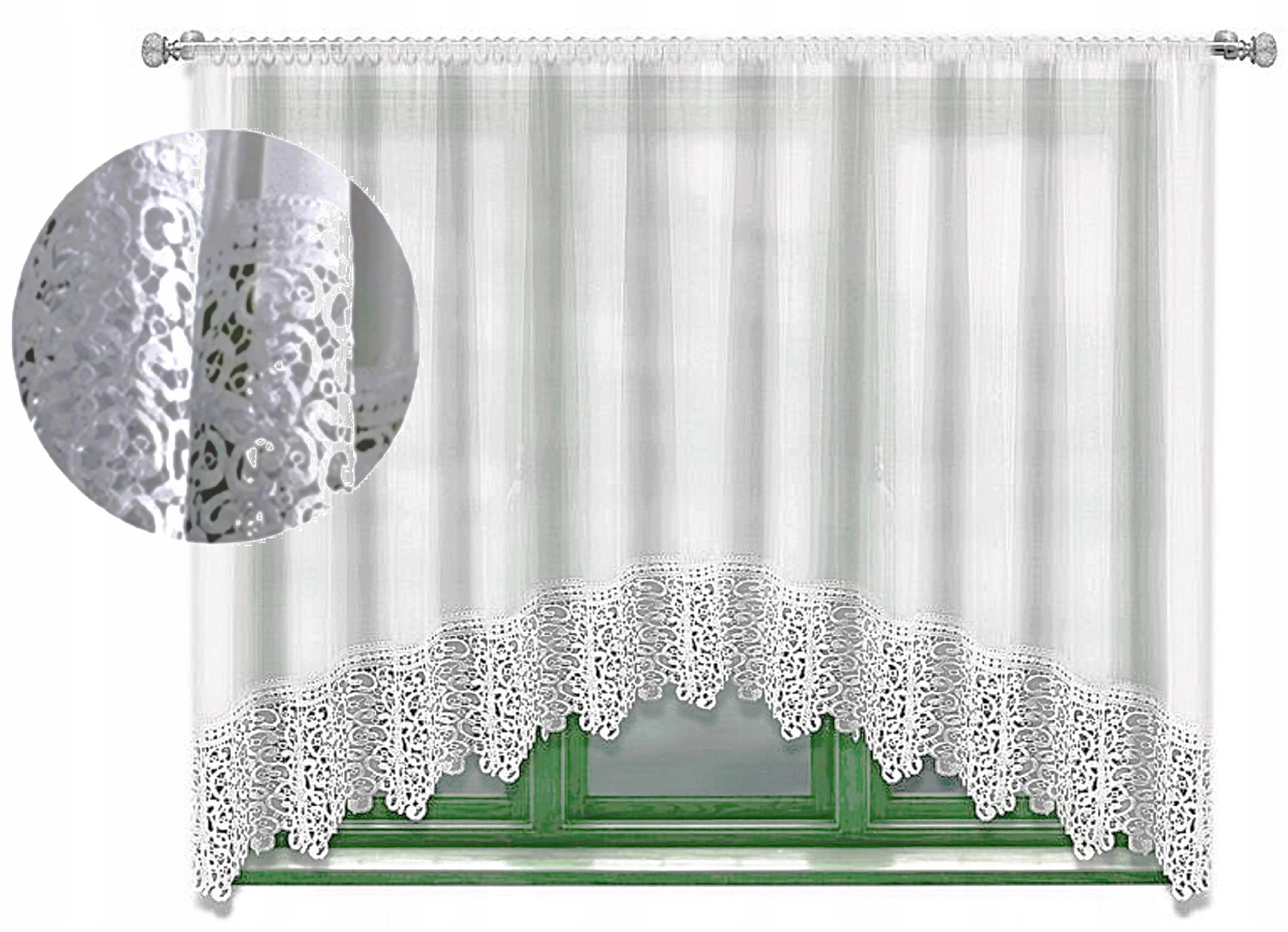 Firany Gotowe 500 x 150 CM Firanki Woal