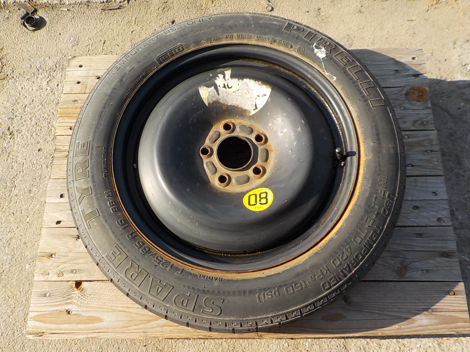 FORD S-MAX Roue de secours R16 5x108 125/85/16