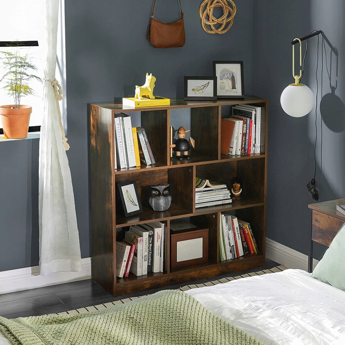 REGAŁ PÓŁKA LOFT RUSTYKALNY BRĄZ VINTAGE 97,5 x 100 x 30 cm Kod producenta LBC52BX