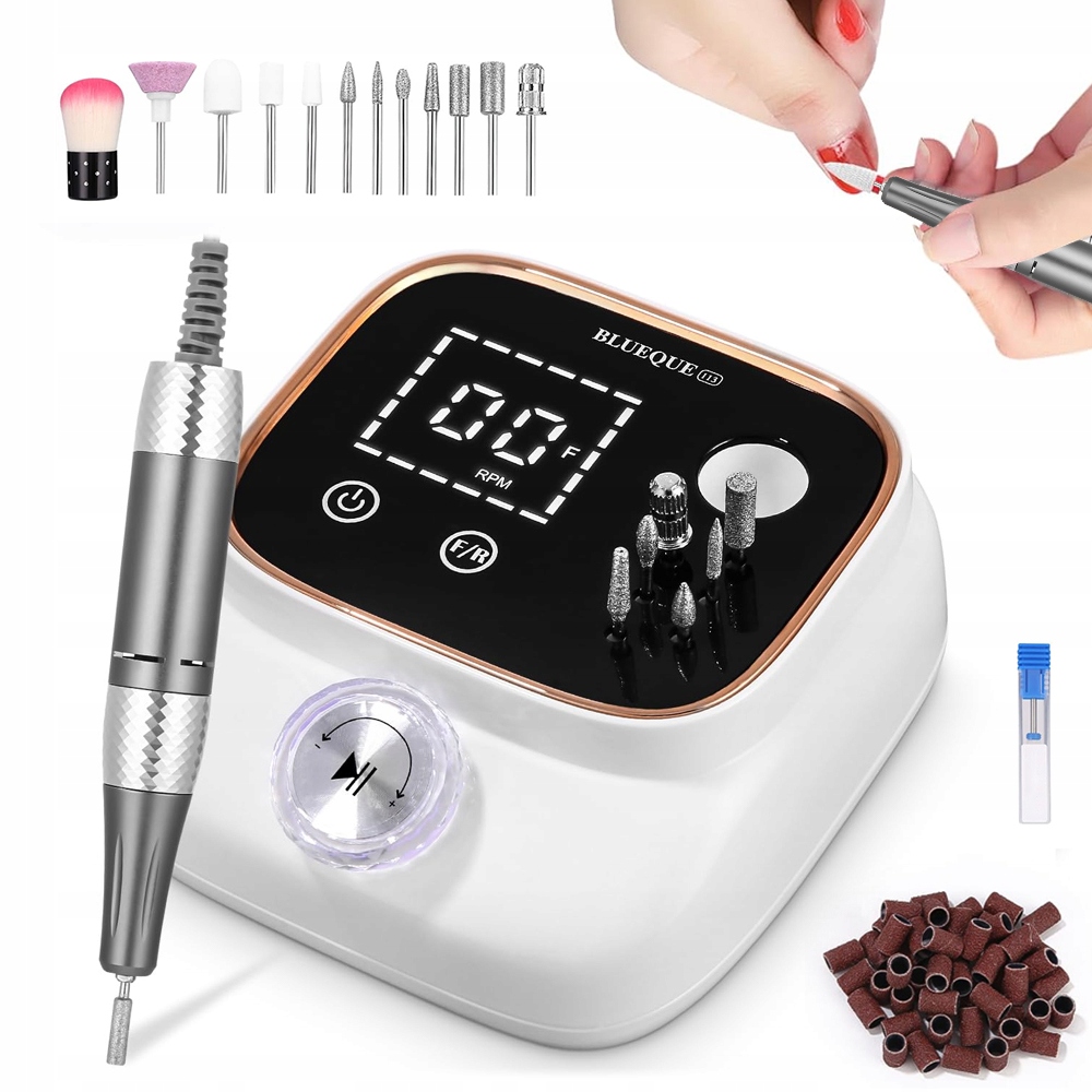 Profesionální Bruska Na Nehty S Led Displejem 45000 Ot/min