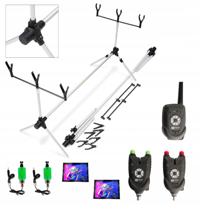 Kaprový Set Rod Pro Stanoviště Signalizátorů Centrála Swingery 2X