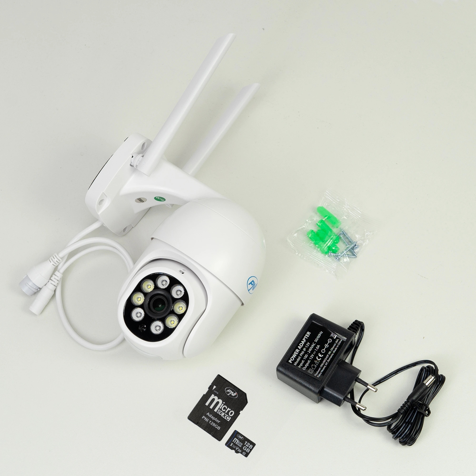 Bezdrôtová kamera Pni IP840 Pni 128GB WiFi karta, Ptz, 8MP 4K, micro Sd s