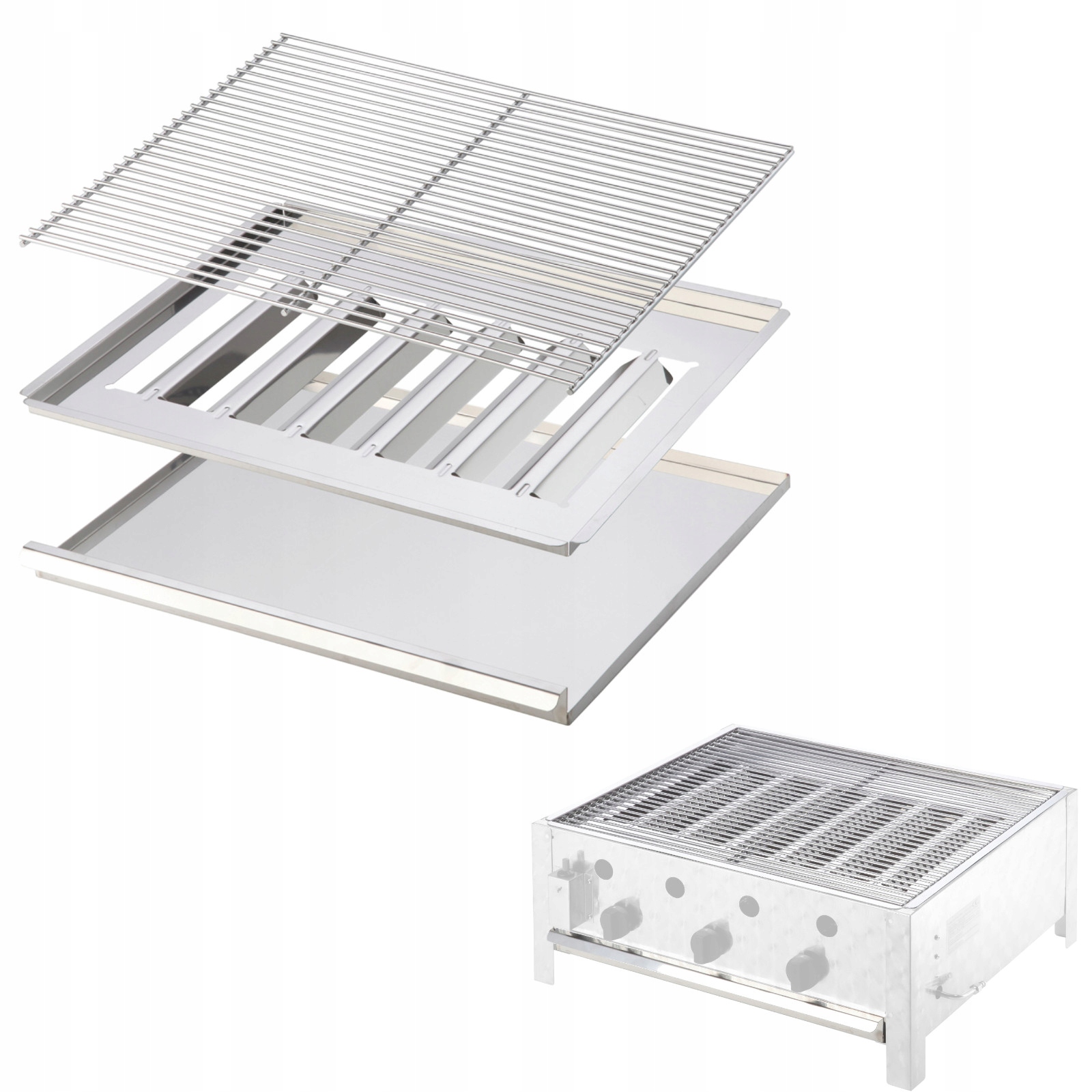 Rošt na plynový gril Pelvis Rascal 3-dielna sada