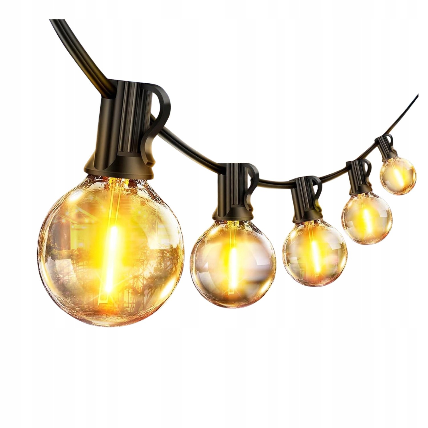 Zahradní Led lampy G40 31 m 45 3 žárovky IP44 balkon terasa teplé Eisaro