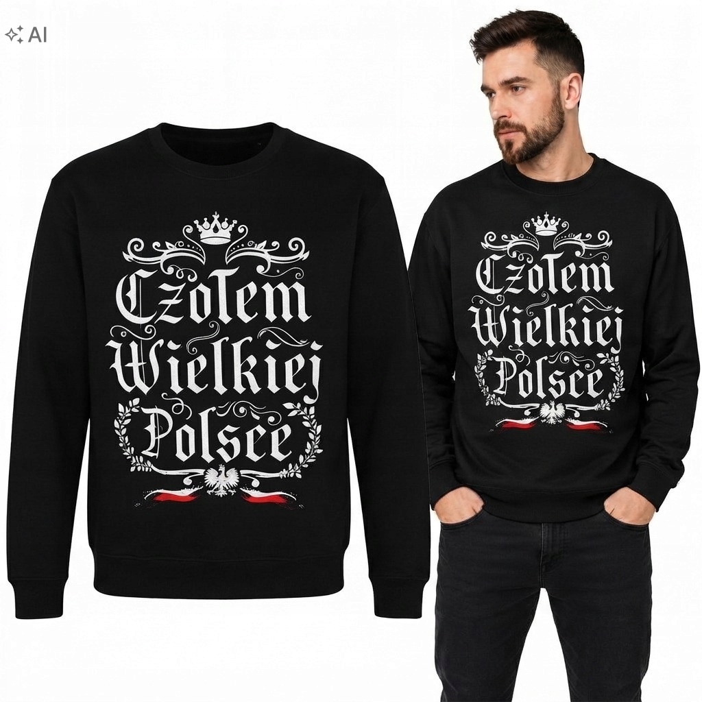 Pánská mikina s vlasteneckým čelem ve Velké Polsku vel. S