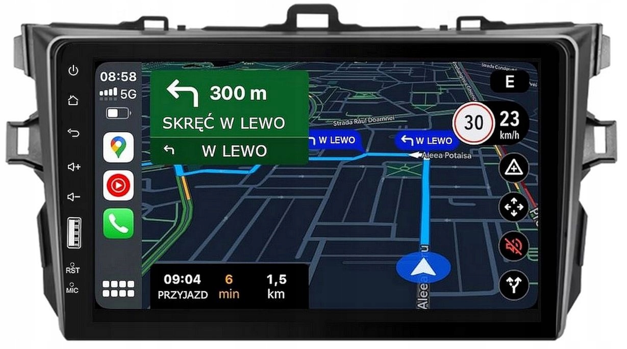 Rádio Toyota Corolla 2006-2013 Android-auto Carplay Usb MP3 Bluetooth