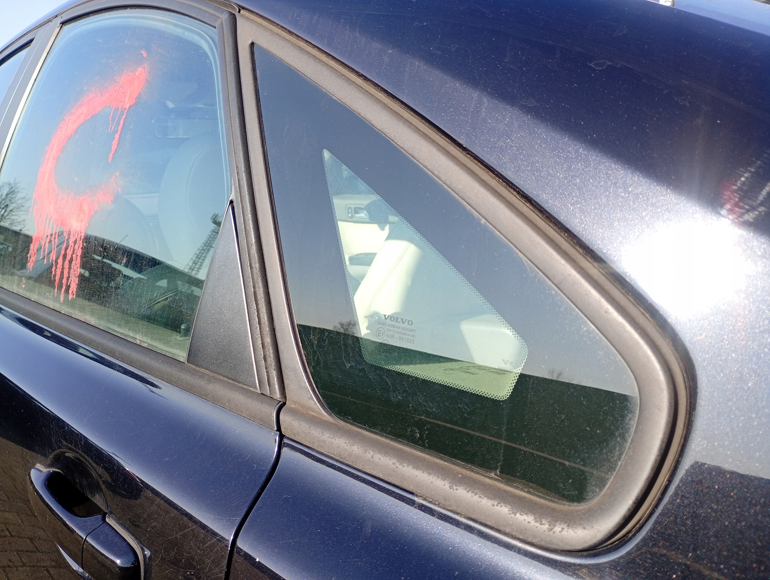 VOLVO S40 2 II 04-10 window bodywork side right left without USZCZELKI
