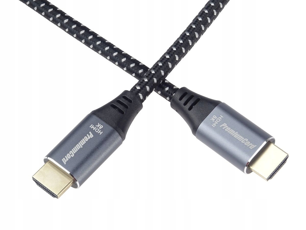 PremiumCord Ultra Hdmi 2.1 High Speed kabel Ethernet 8K-60Hz,złocony 2m