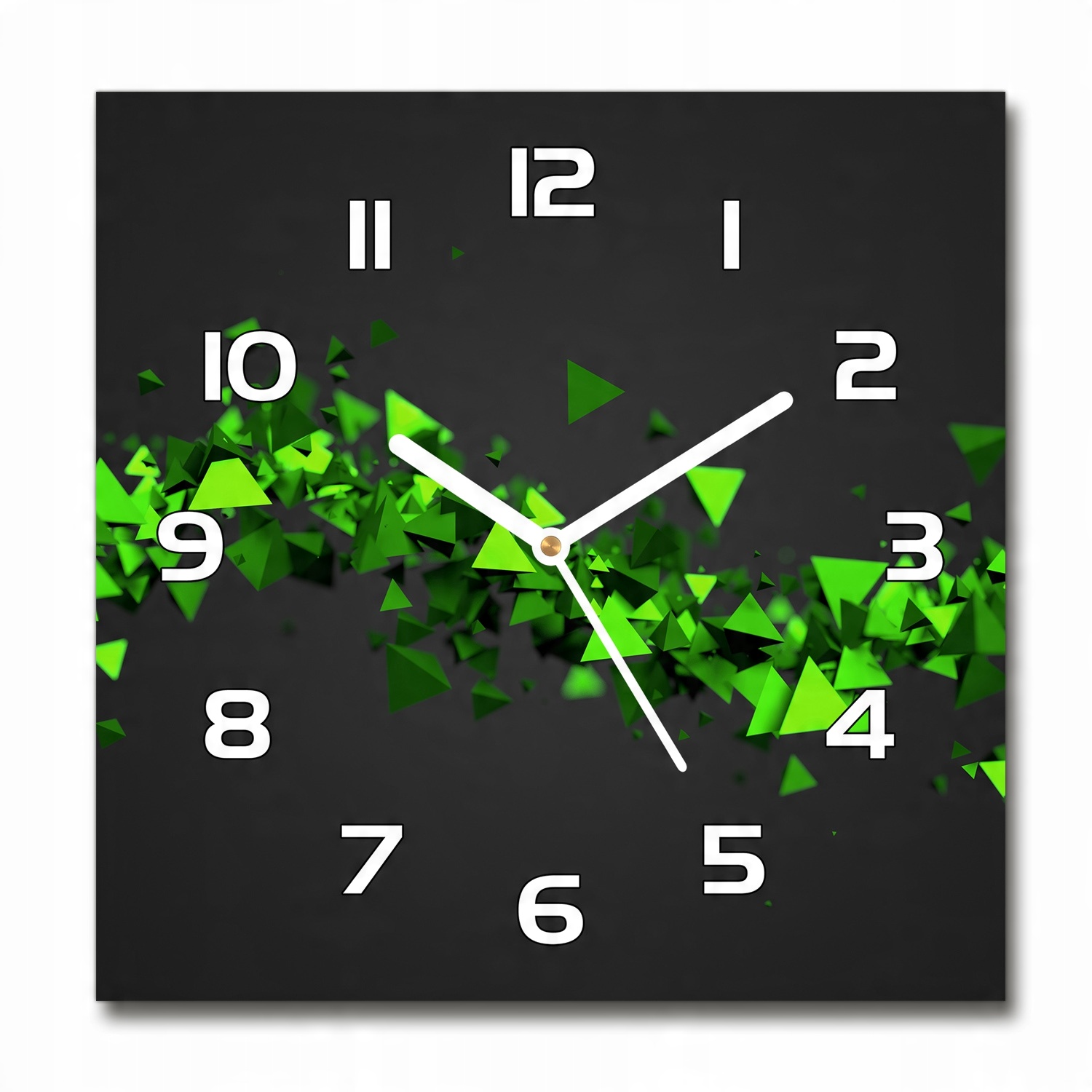 

Zegar szklany kwadratowy Geometryczna fala 30x30