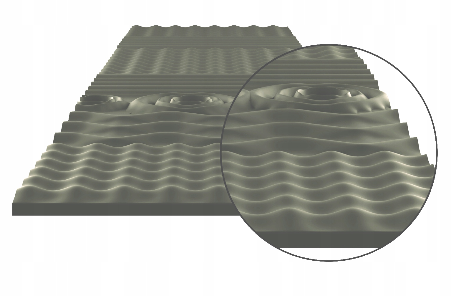 Materac BLACK WEEK luksus EKO MASUJĄCY 90x200 Długość materaca 200 cm