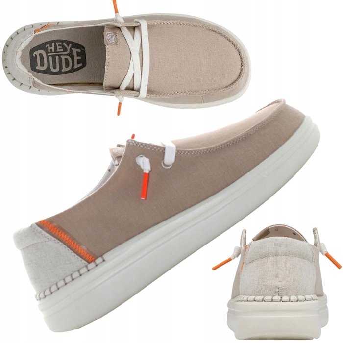 Hey Dude Dámské Polobotky Pohodlné Látkové Boty Lehké Mokasíny vel. 37